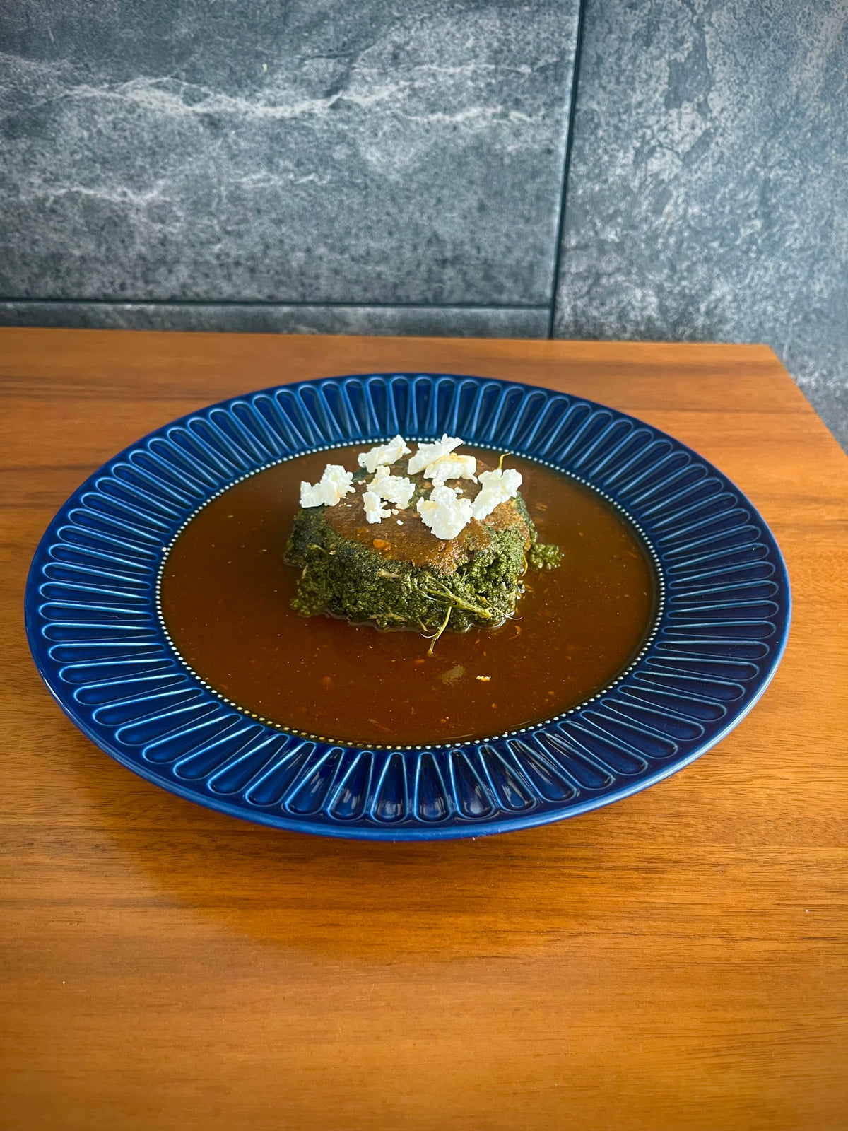 Huauzontles en Salsa Pasilla