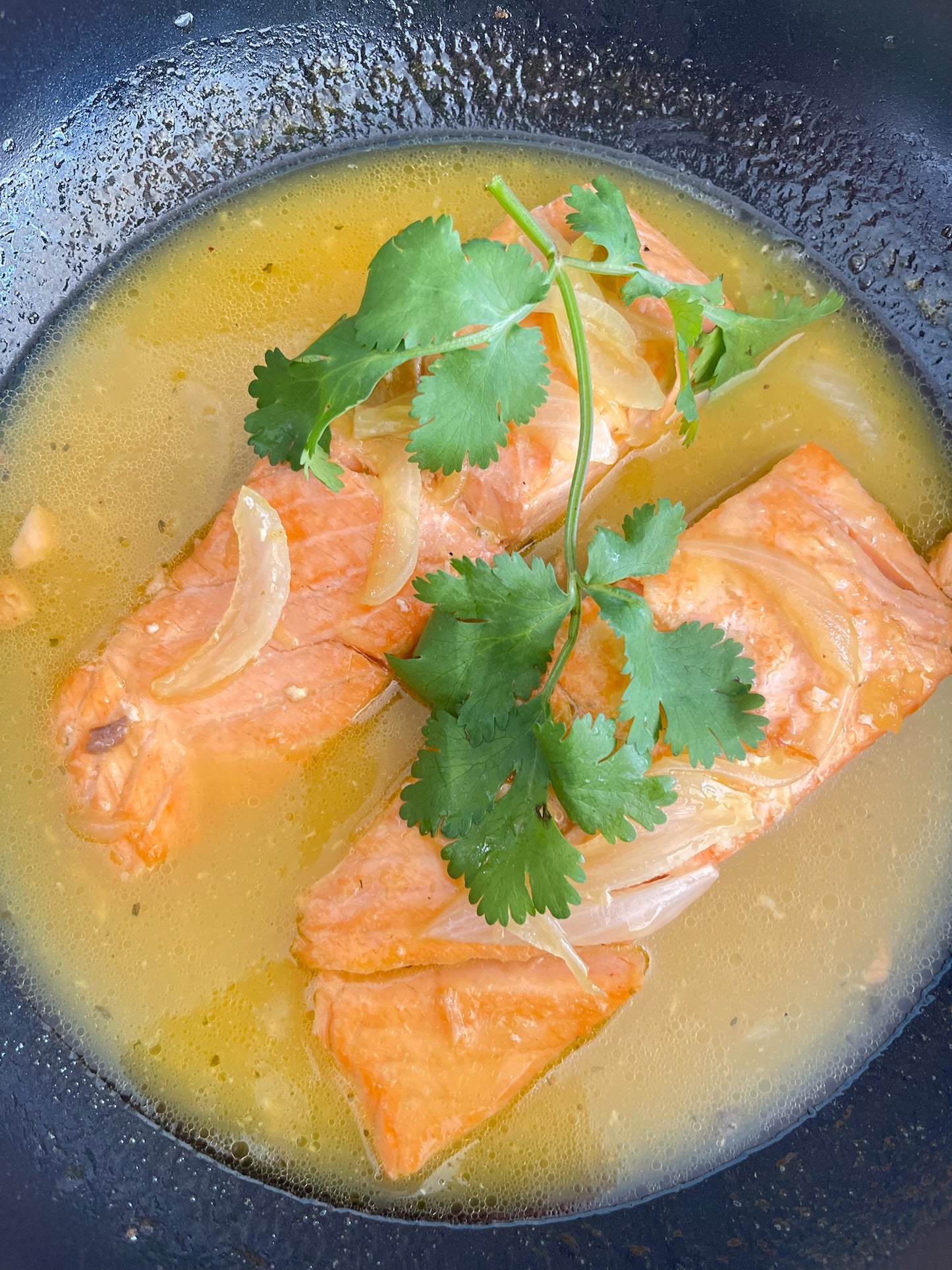 Salmón a la naranja