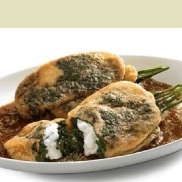 Huauzontles en Salsa Pasilla